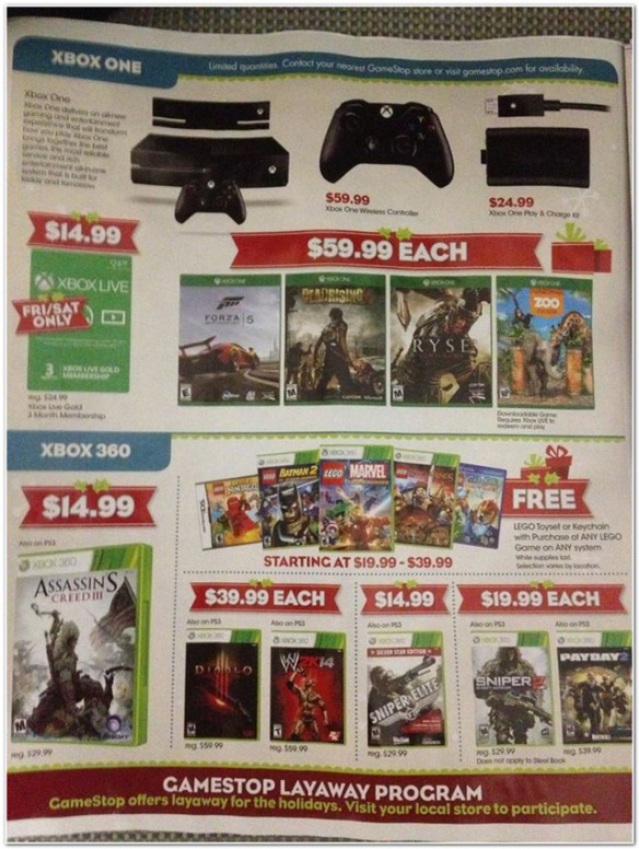 Page 2 of GameStop's Black Friday Ad