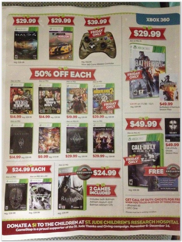 Page 3 of GameStop's Black Friday Ad
